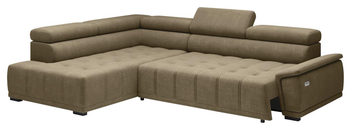 Kutna Garnitura Gremio - crna/taupe, Moderno, tekstil/plastika (106/283cm) - Modern Living