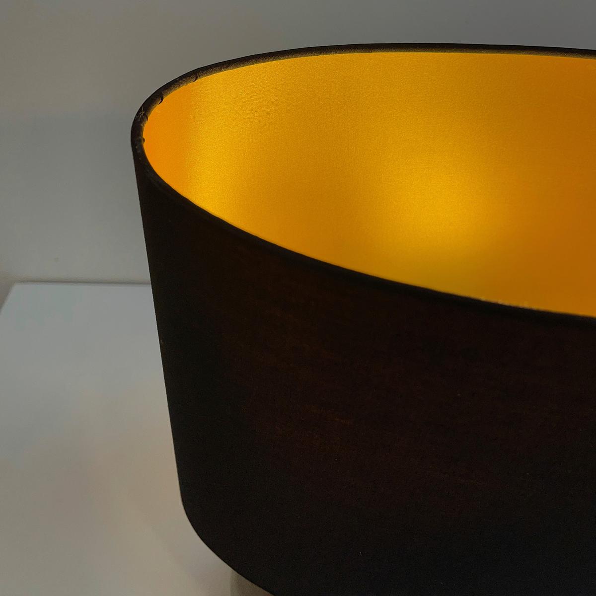 LAMPA STOŁOWA 50556 FORO - kolor brązu/czarny, Konventionell, tworzywo sztuczne/ceramika (34/17/53cm) - Fischer & Honsel