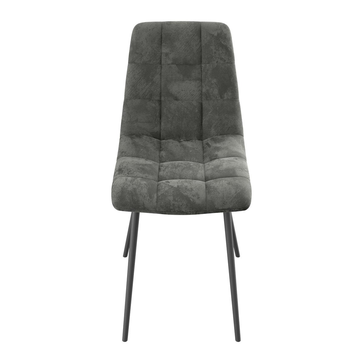 Stolica Lech - siva/crna, Konvencionalno, drvo/metal (45/88/55cm)