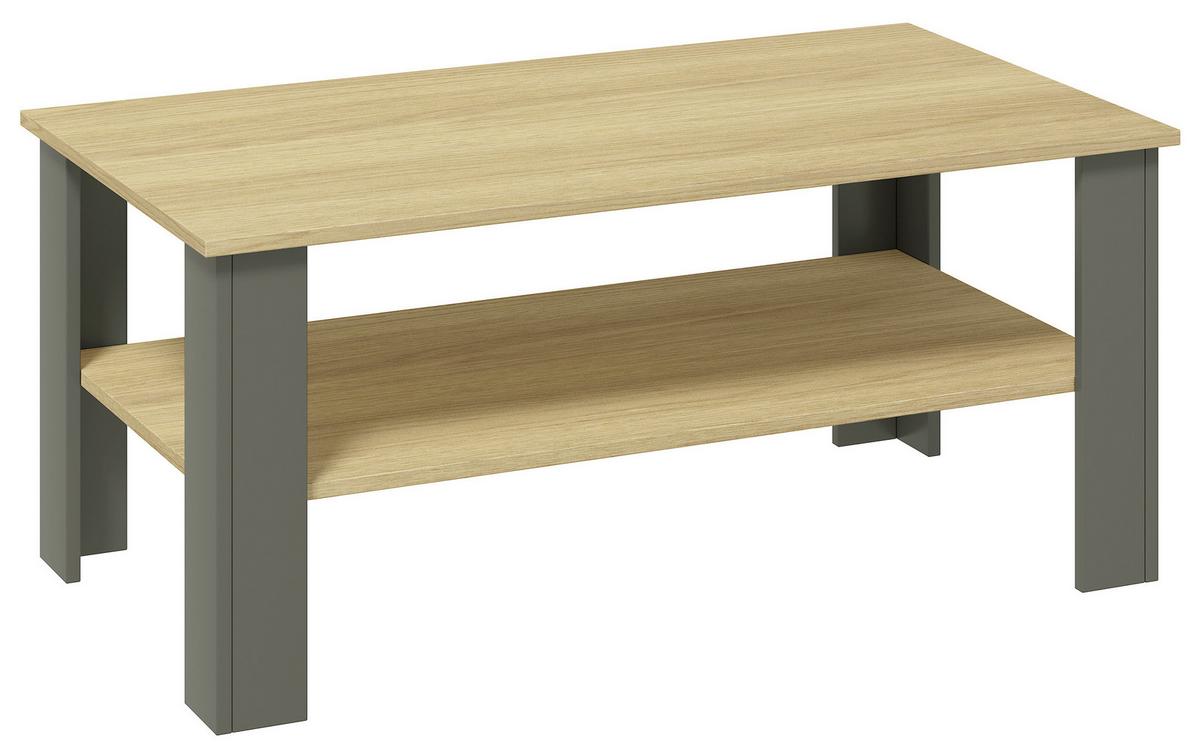 Couchtisch Disalo - Anthrazit/Honig, Design, Holzwerkstoff (100/55/44cm) - Livetastic
