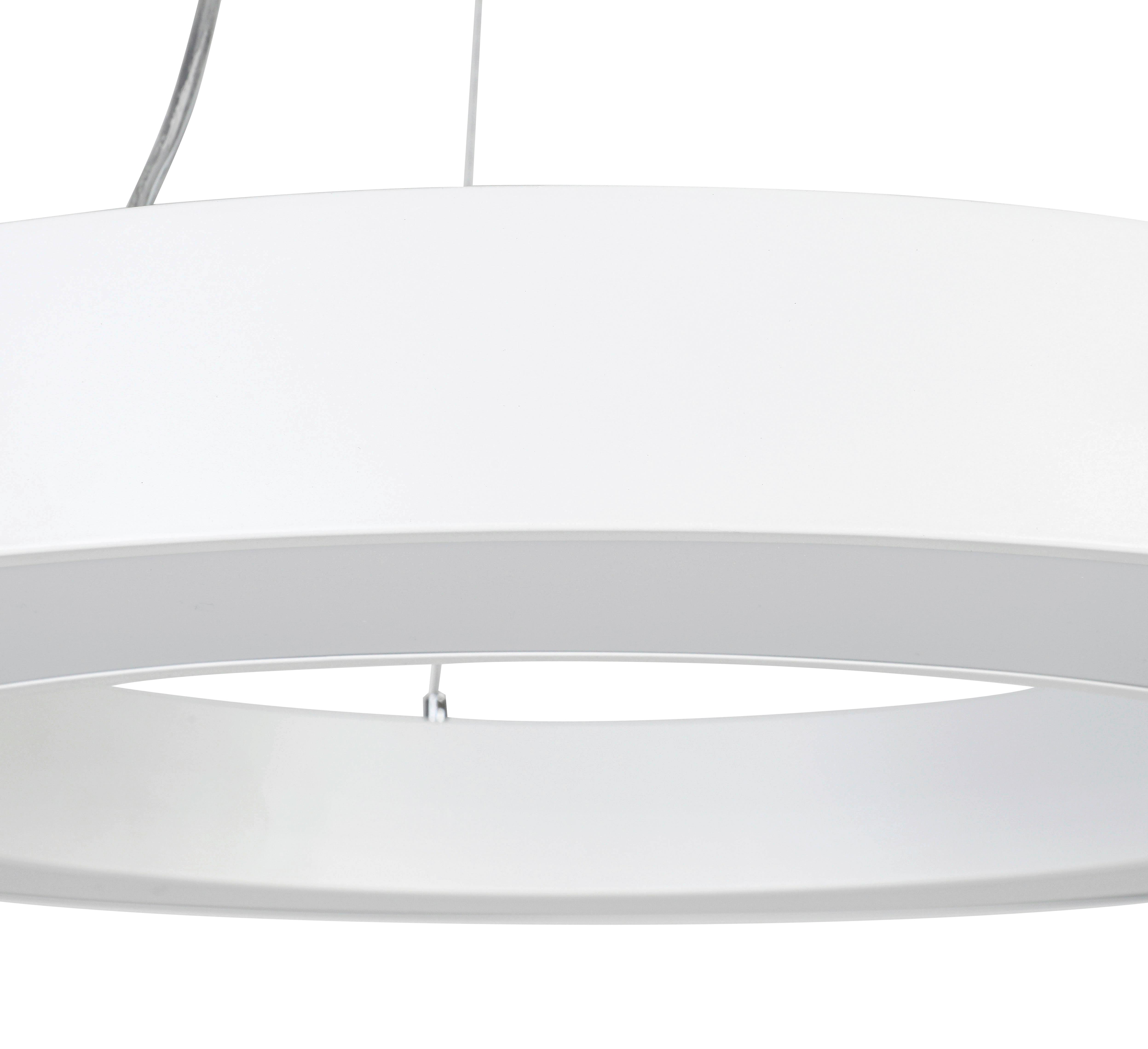 LED-HÄNGLAMPA SANDL - vit/kromfärg, Modern, metall/plast (60/60/120cm) - Mömax