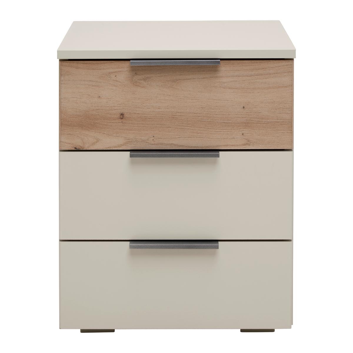 Set Noćnih Ormarića Ellmau - bijela/hrast Artisan, Konvencionalno, drvni materijal/metal (40/52cm) - Premium Living