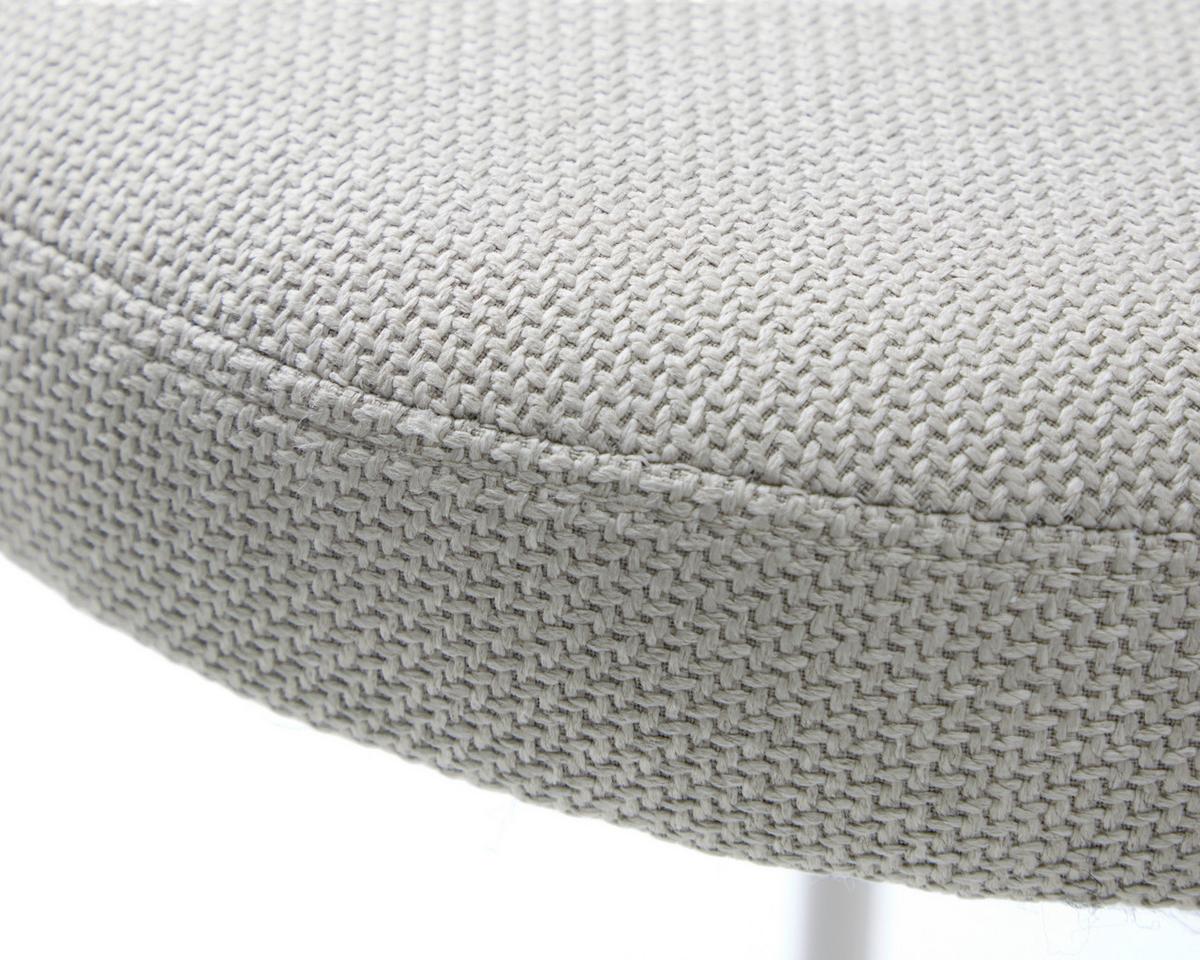 HOKER PELICAN STOOL - beżowy/kolor piaskowy, Basics, metal/tkanina (43,5/48/43,5cm) - Xora