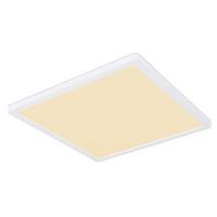 LED-DECKENLEUCHTE SAPANA L: 29,4 CM WEISS - Weiss/Opal, Basics, Kunststoff (29,4/29,4/2,5cm) - Globo