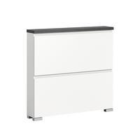 Ormarić Za Cipele Shoelove - bijela/siva, Moderno (95/91/18cm) - Modern Living