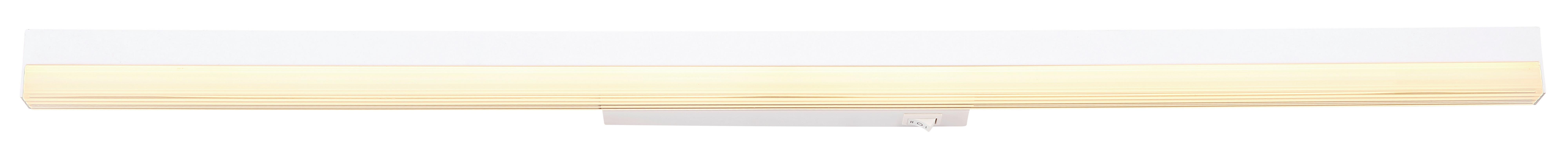 LED-Wandleuchte Sallo Opal/Weiß max. 18 Watt - Opal/Weiß, Basics, Kunststoff/Metall (80/6,5/4cm) - Globo