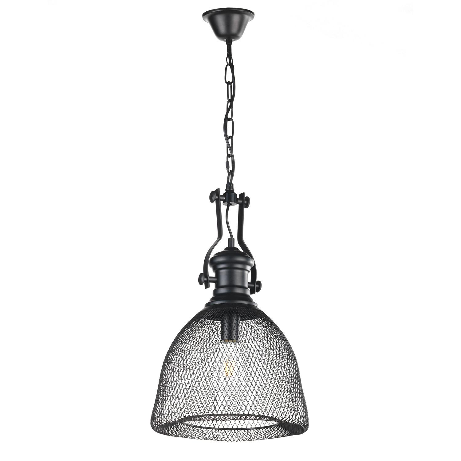 Hängeleuchte Grammy Schwarz nax. 22 Watt - Schwarz, KONVENTIONELL, Metall (32/90cm)