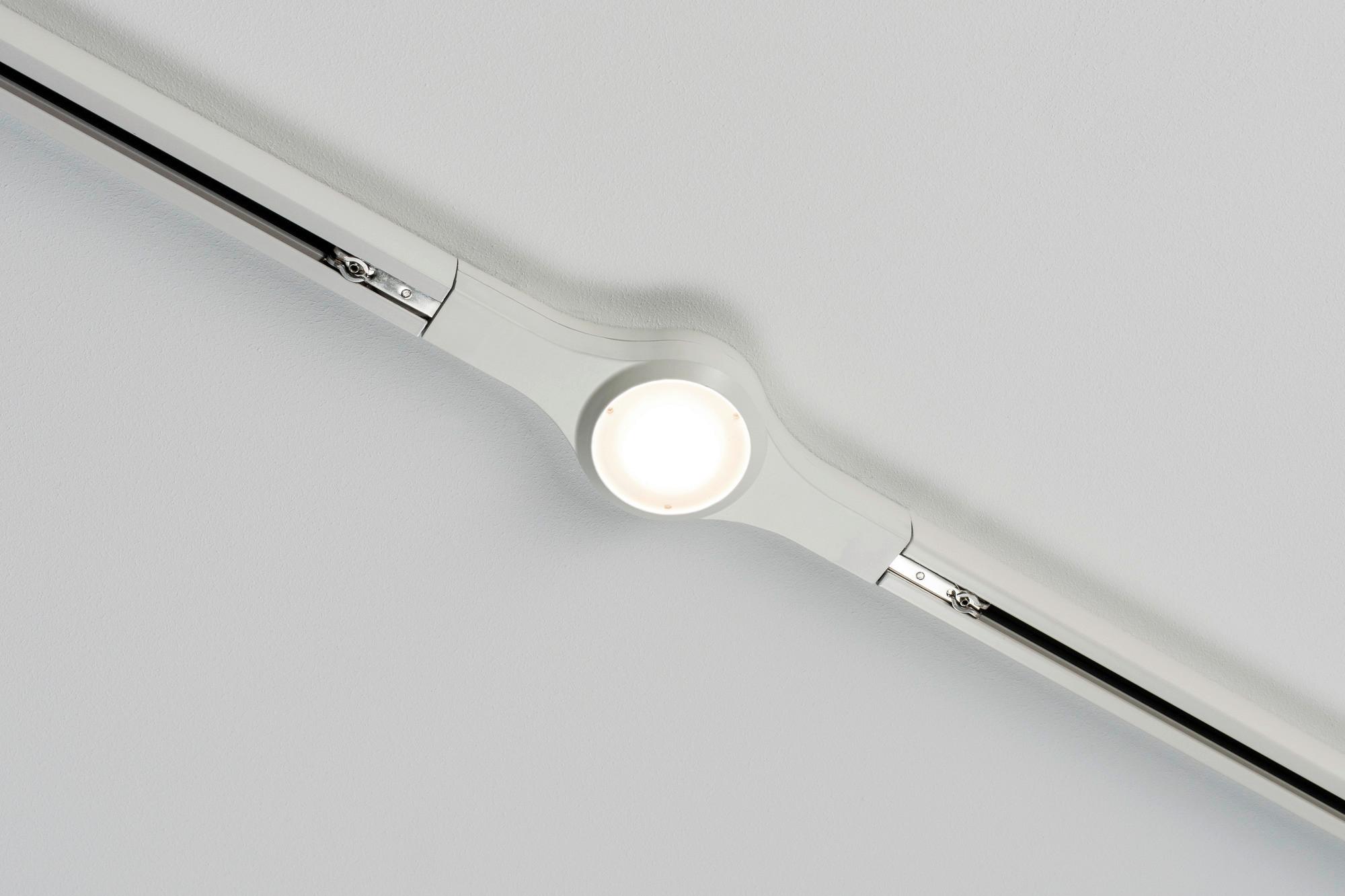 Schienensystem-Verbinder LED Line Connector in Weiß - Weiß, Design, Metall (22,5/2,7/5,7cm) - Paulmann