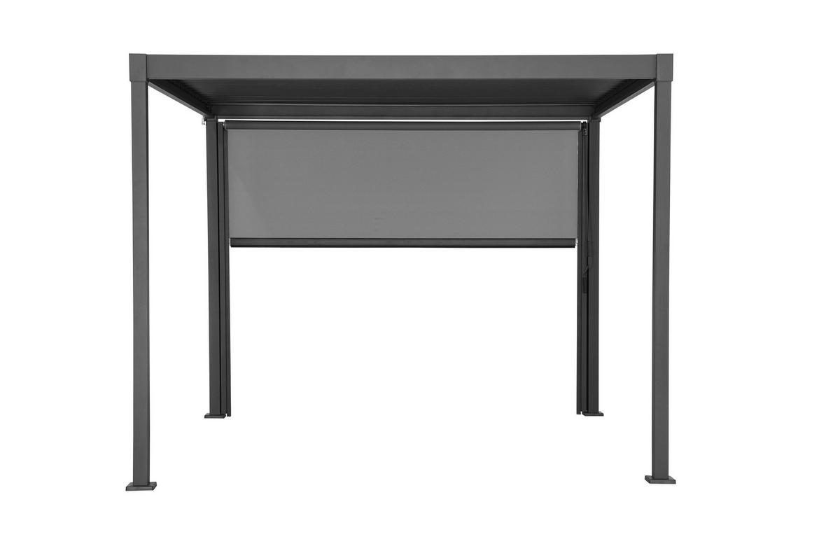 Pergola-Rollo Pergola Basic Anthrazit/Grau - Anthrazit/Grau, Basics, Textil/Metall (279/224cm) - Gardenson