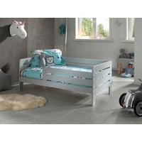 Kinderbett Grau ca. 76x144 cm - Naturfarben/Grau, MODERN, Holz/Holzwerkstoff (70/140cm) - MID.YOU