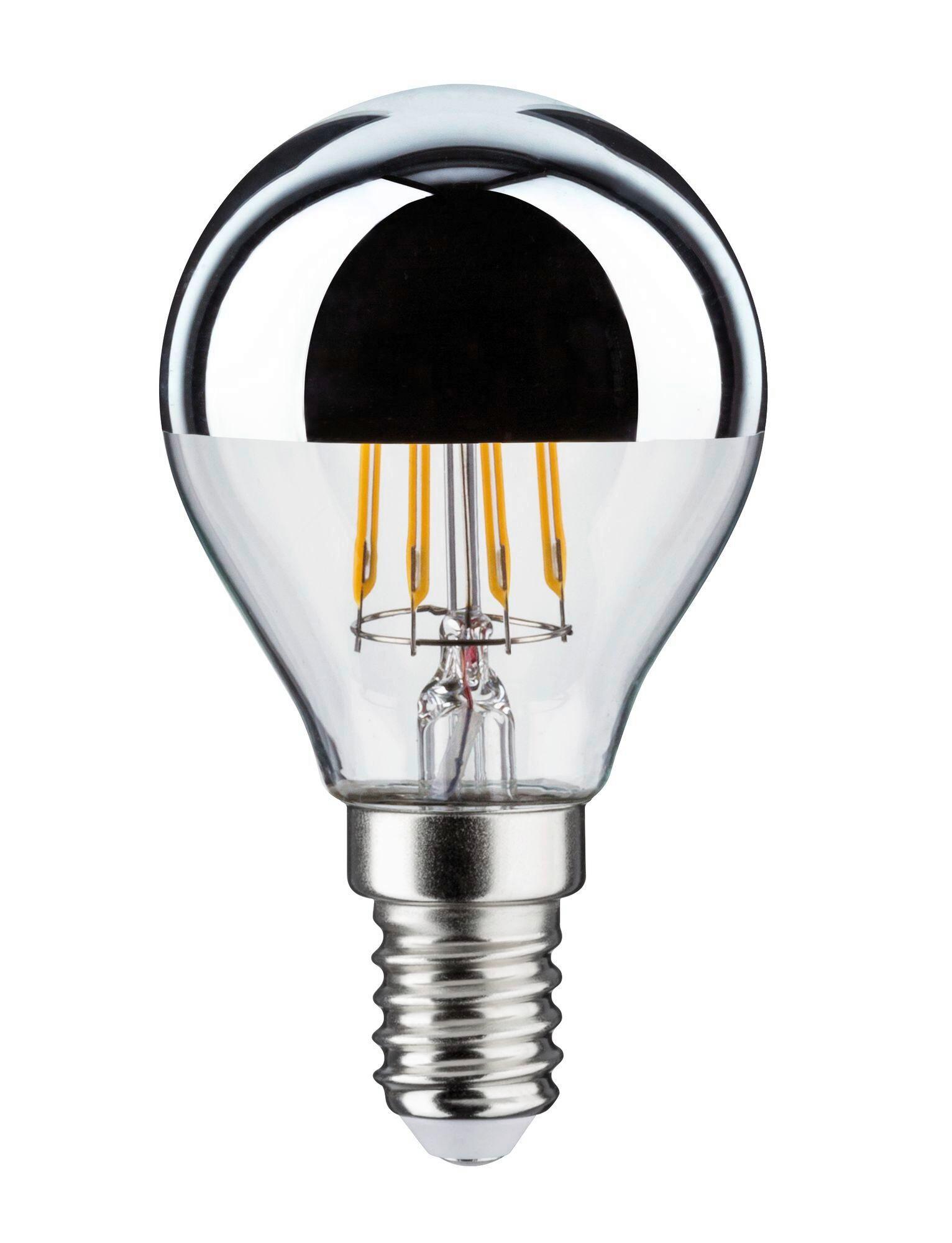 LED-Leuchtmittel 28667 max. 4,8 Watt - Klar/Silberfarben, Basics, Glas (7,8cm) - Paulmann
