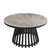 SOFFBORD PELA - grå/svart, Modern, metall/trämaterial (90/45cm) - Bessagi Home