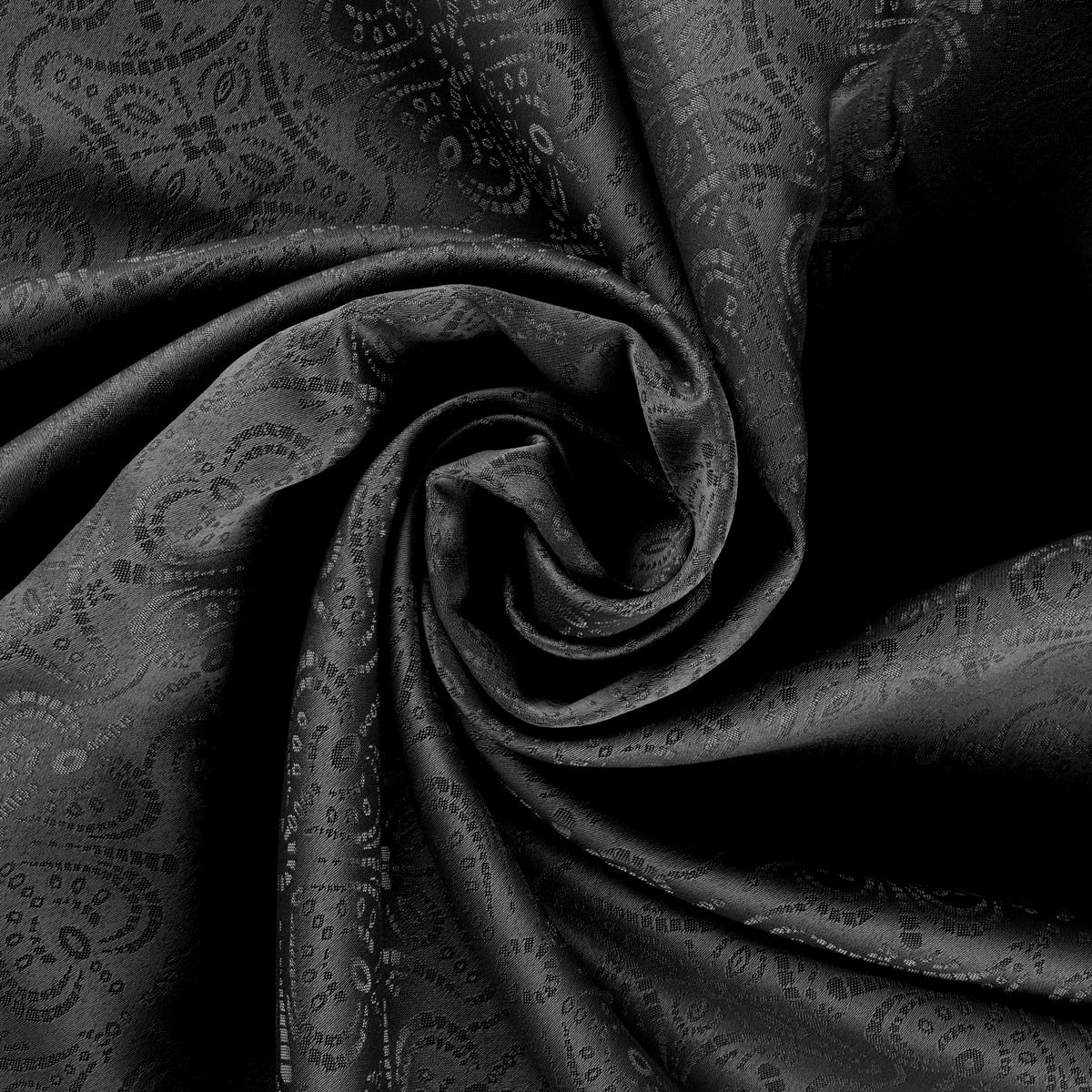 Fertigvorhang Emil Schwarz ca. 135x245cm - Schwarz, ROMANTIK / LANDHAUS, Textil (135/245cm) - Mömax