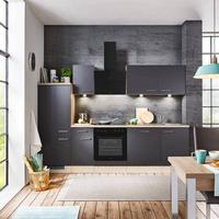 Bucătărie standard MILANO - gri închis/antracit, Modern, material pe bază de lemn (270cm) - FlexWell