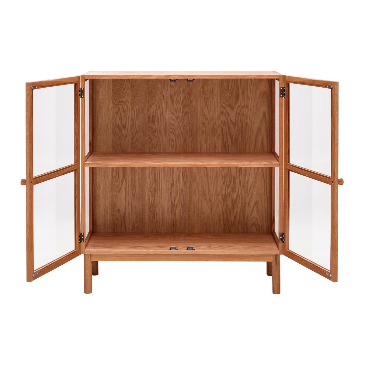 Komód Abir - tölgyfa színű, Modern, karton/Üveg (100/110/40cm) - Mömax