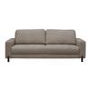 3-Sitzer-Sofa Piega Hellgrau - Hellgrau/Schwarz, MODERN, Textil/Metall (230/66-87/96cm) - Mömax