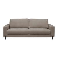 3-Sitzer-Sofa Piega Hellgrau - Hellgrau/Schwarz, MODERN, Textil/Metall (230/66-87/96cm) - Mömax