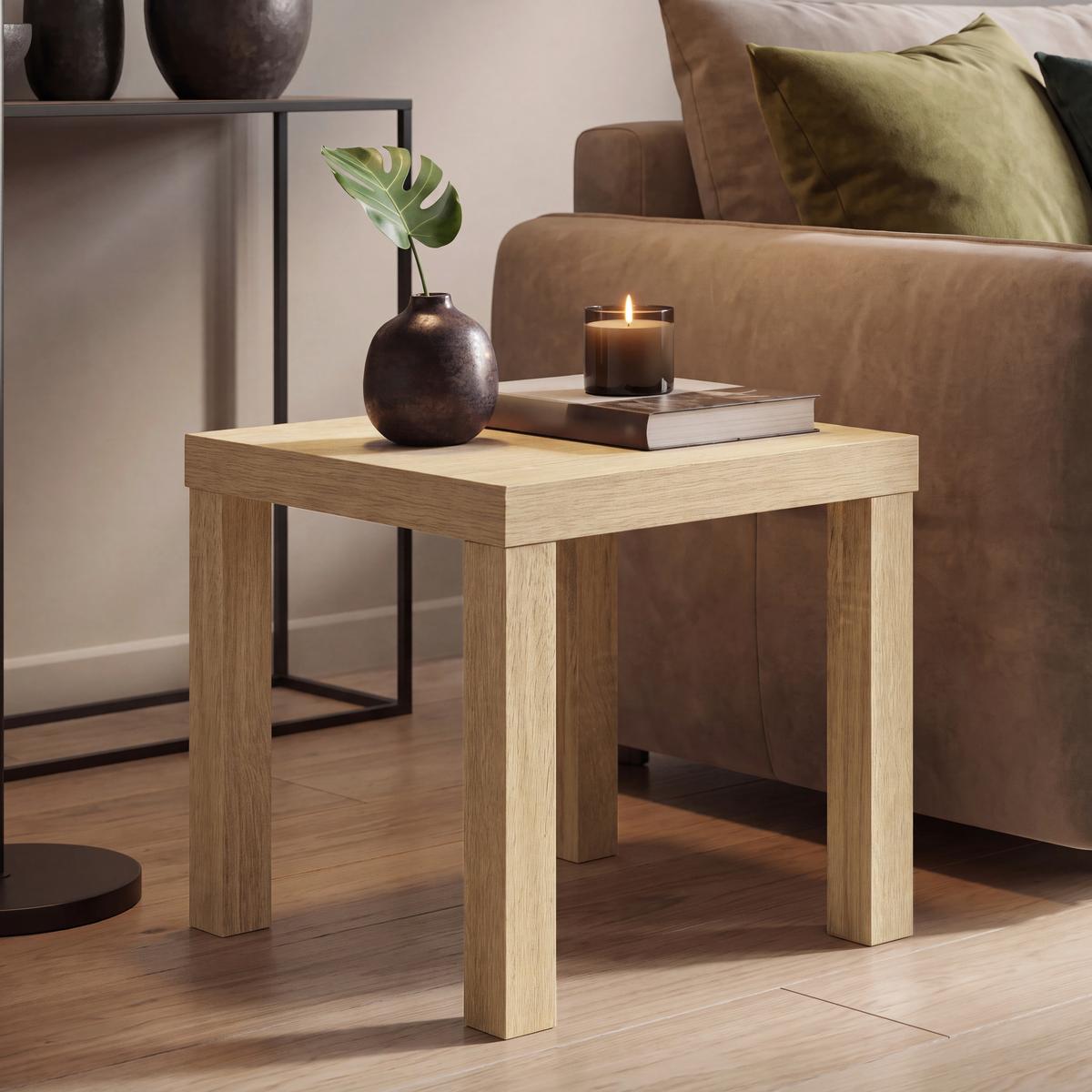 Stočić Normen - sonoma hrast, Moderno, pločasti materijal (39/40/39cm) - Best Price