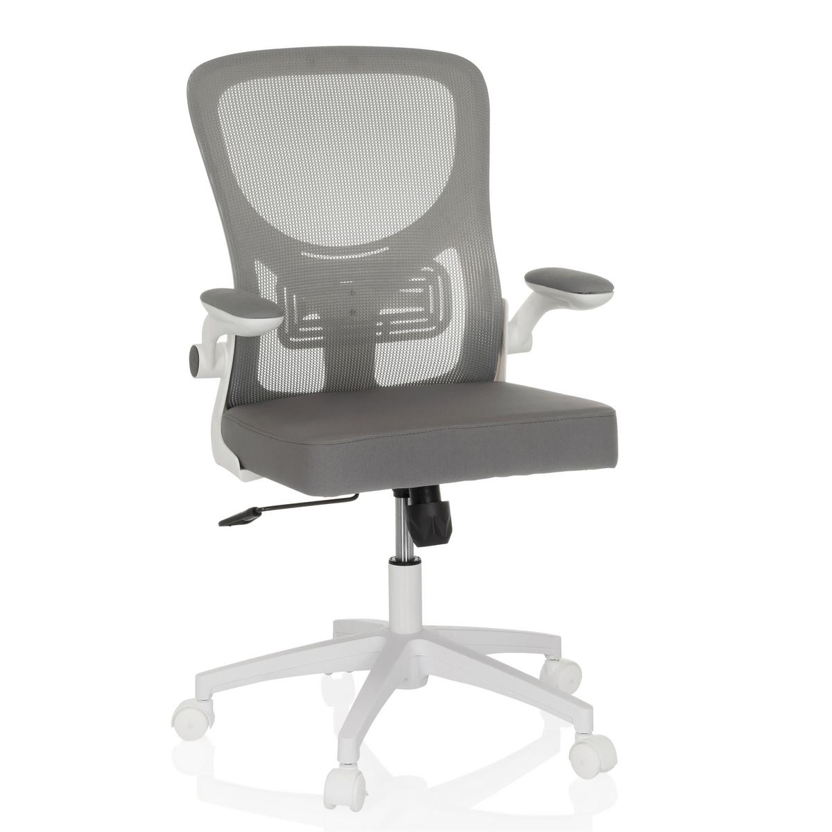 Drehstuhl Belio W Grau/Weiß - Grauweiß/Weiß, MODERN, Kunststoff/Textil (60/95-105/54cm) - MID.YOU