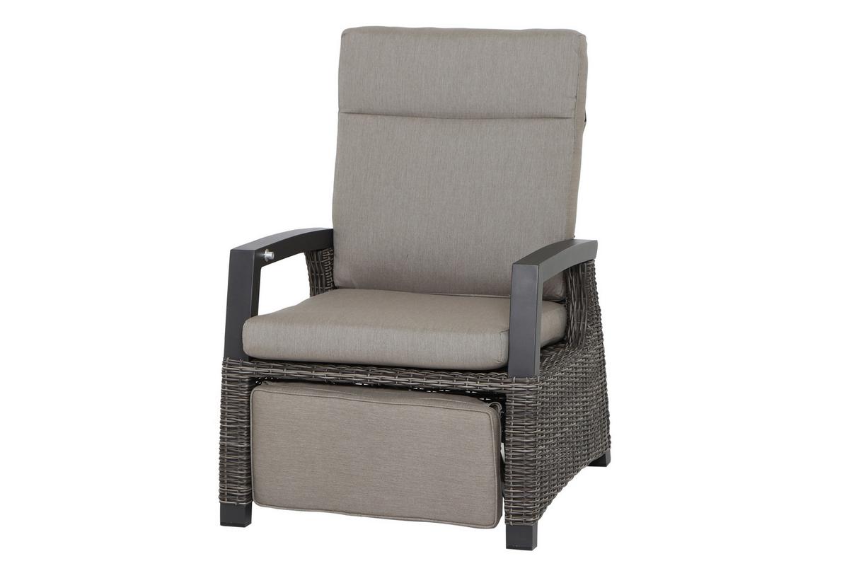 Loungegarnitur Corido 4-tlg. Grau - Grau, Basics, Kunststoff/Textil (72/103/83cm) - Siena Garden