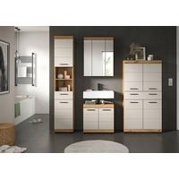 Badezimmer Scout 4-tlg. ca. 171 cm Kaschmir - Kaschmir/Schwarz, MODERN, Holzwerkstoff/Kunststoff (171cm) - MID.YOU