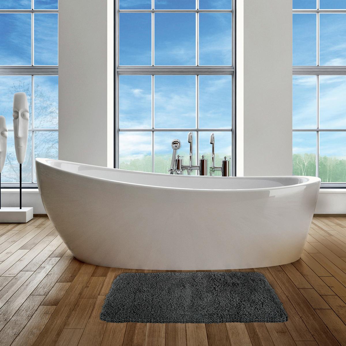 Badteppich 141645 - Grau, Konventionell (70/50cm) - Spirella