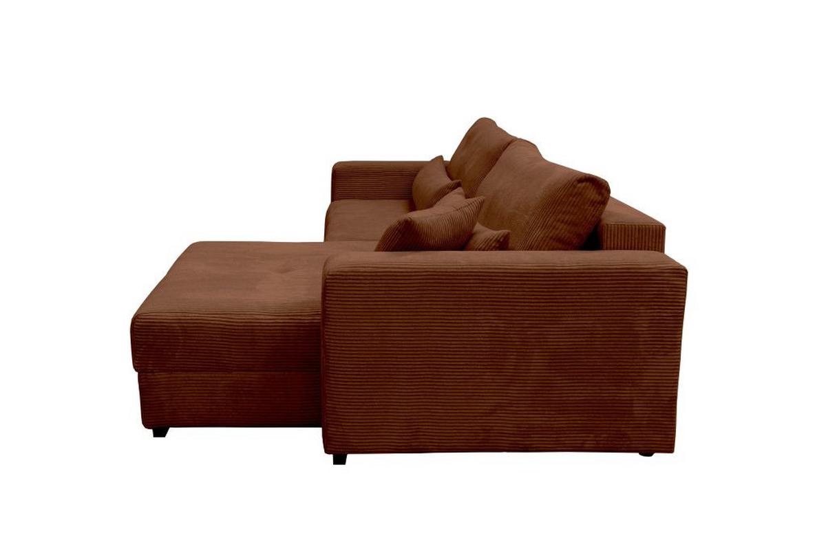 Kutna Garnitura Xela - crna/karamela, Moderno, tekstil (265/170cm) - Modern Living