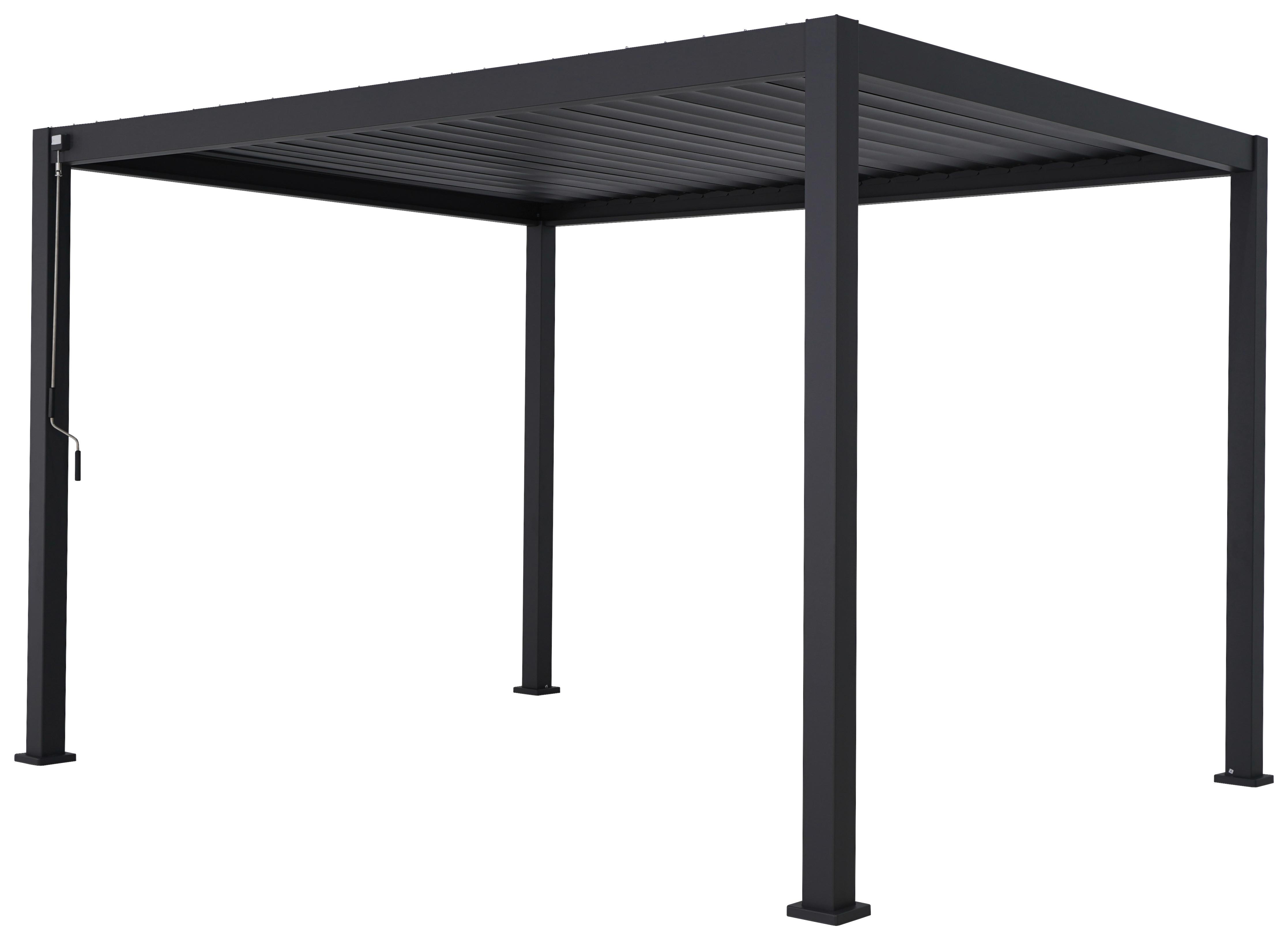 Pergola Mirador Anthrazit ca. 400x250x300 cm - Anthrazit, MODERN, Metall (400/250/300cm) - Gardenson