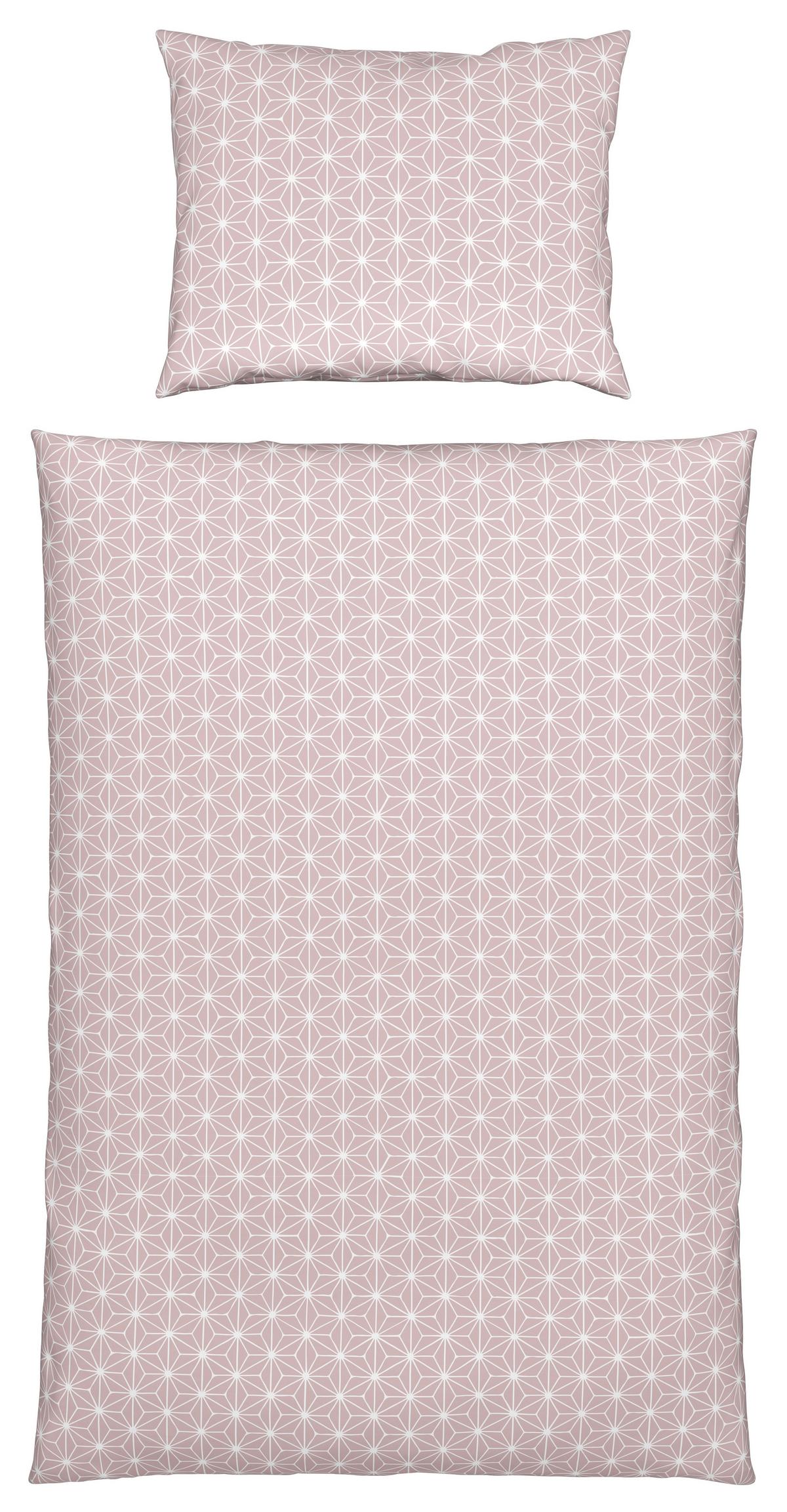 Bettwäsche Emma in Altrosa ca. 135x200cm - Altrosa, KONVENTIONELL, Textil (135/200cm) - Modern Living