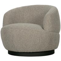 Sessel Woolly Naturfarben B: 84 cm - Schwarz/Naturfarben, Design, Kunststoff/Textil (84/71/88cm) - Livetastic