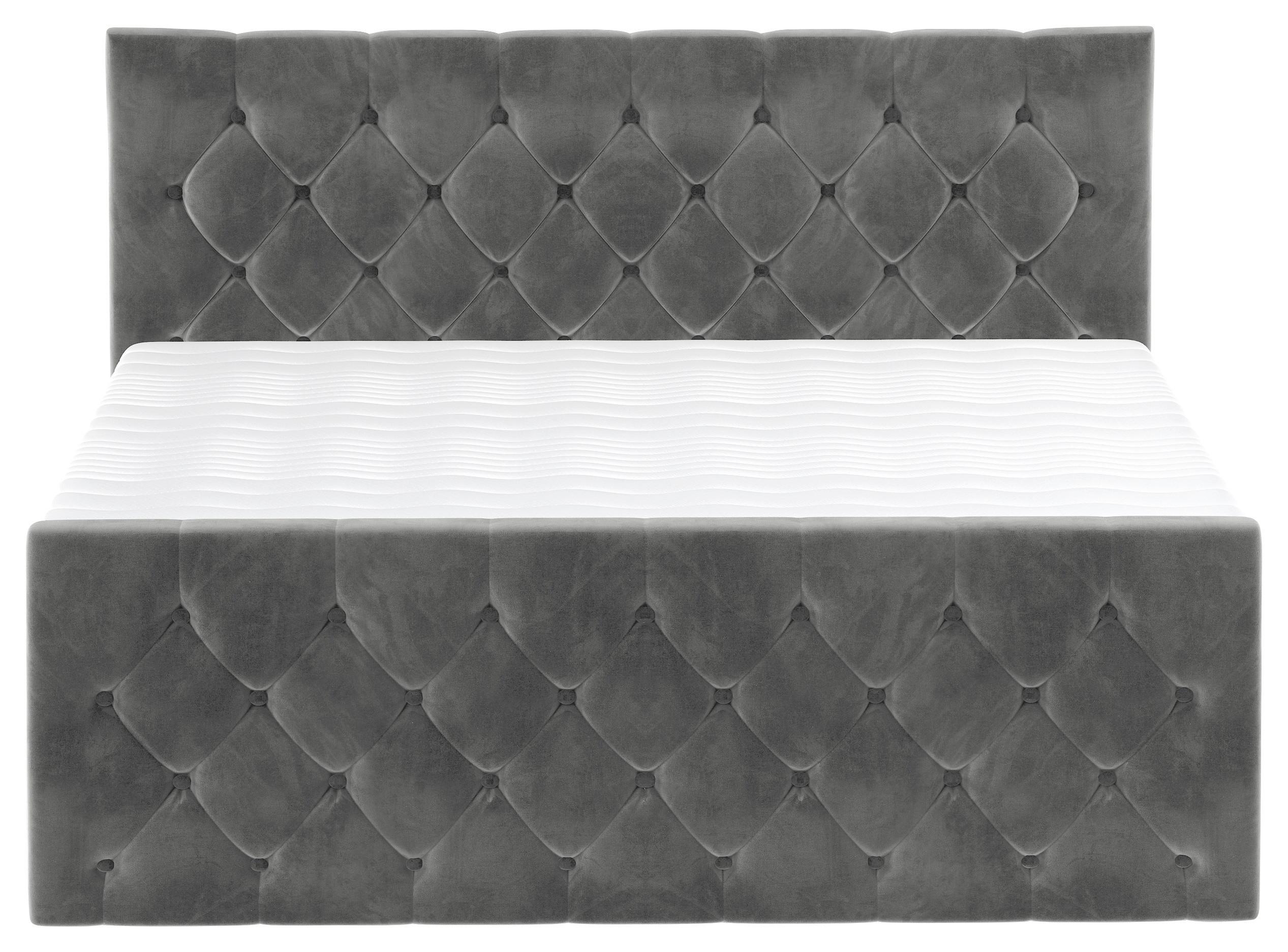 PAT BOXSPRING ELIO - bej/grafit, Romantik / Landhaus, textil (180/200cm) - James Wood