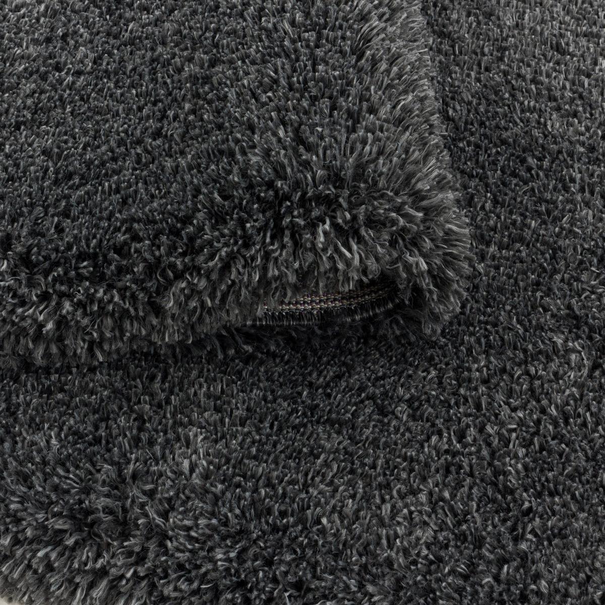 Hochflorteppich Fluffly Grau ca. 160x230cm - Grau, Basics, Textil (160/230cm) - Novel