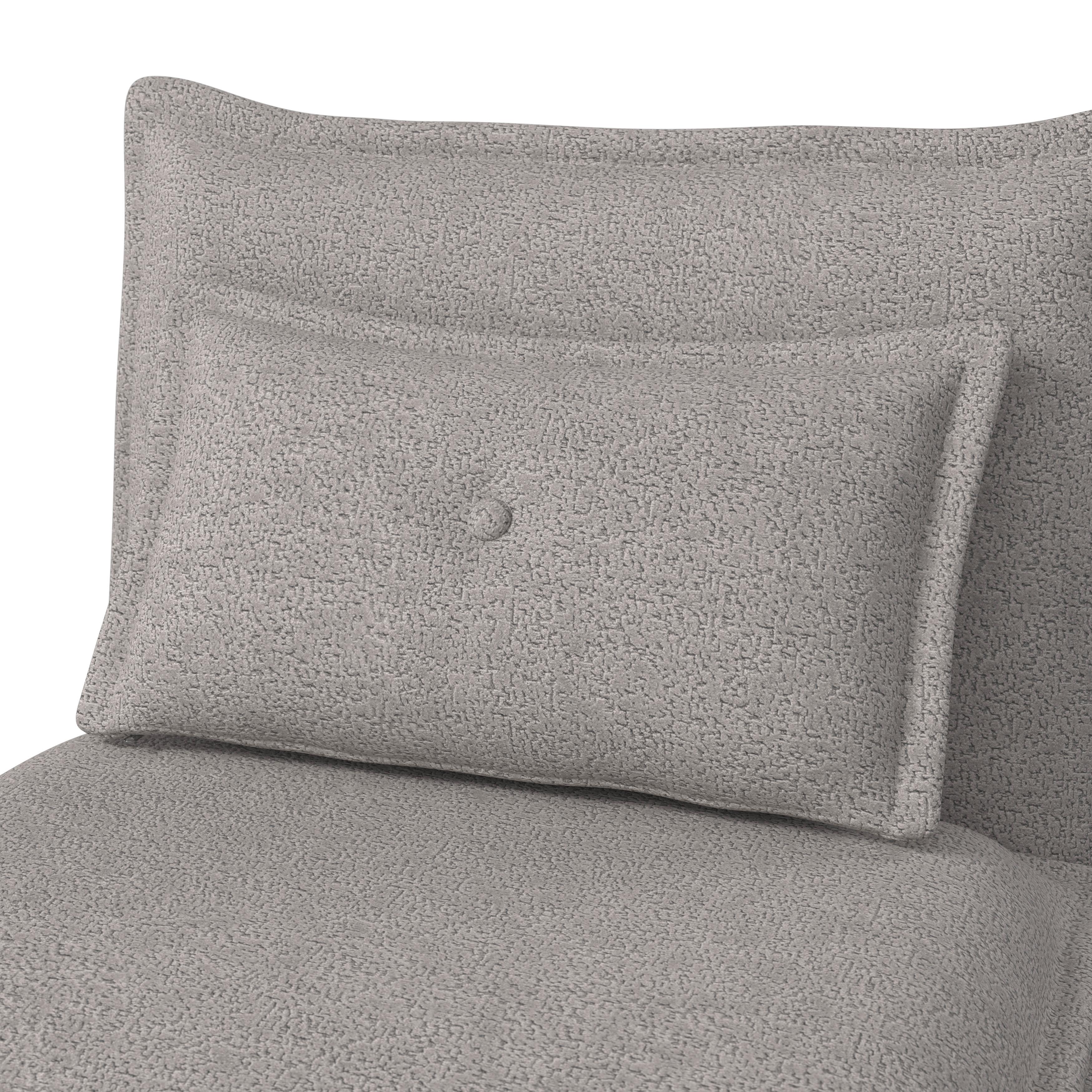 BÄDDFÅTÖLJ TAMARA - ljusgrå, Modern, metall/textil (82/31/69cm) - Bessagi Home