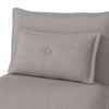 BÄDDFÅTÖLJ TAMARA - ljusgrå, Modern, metall/textil (82/31/69cm) - Bessagi Home