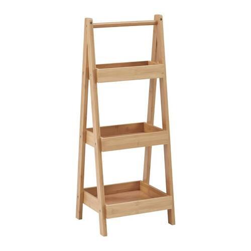 Regal Bonny ca. 30x78x25 cm Bambus - Naturfarben, MODERN, Naturmaterialien (30/78/25cm) - Bessagi Home