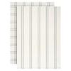 KÖKSHANDDUK SET ALICE - vit/antracit, Klassisk, textil (50/70cm) - Mömax