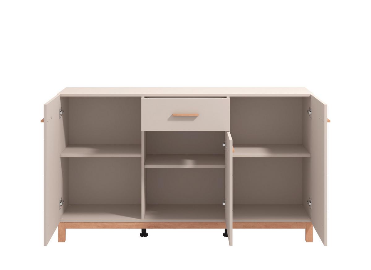 Sideboard Essex Ksm Kaschmir/Eiche Artisan - Kaschmir/Eiche Artisan, MODERN, Holzwerkstoff (154/94/41cm) - P & B