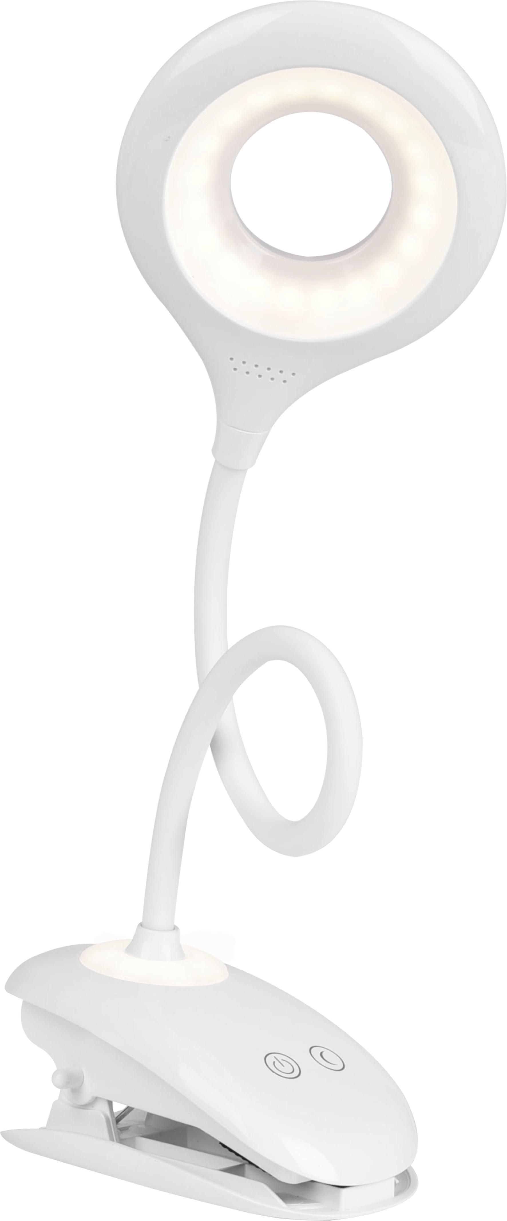 LED Csiptetős Lámpa Luli - fehér, Romantik / Landhaus, műanyag (11/12/42cm) - Modern Living