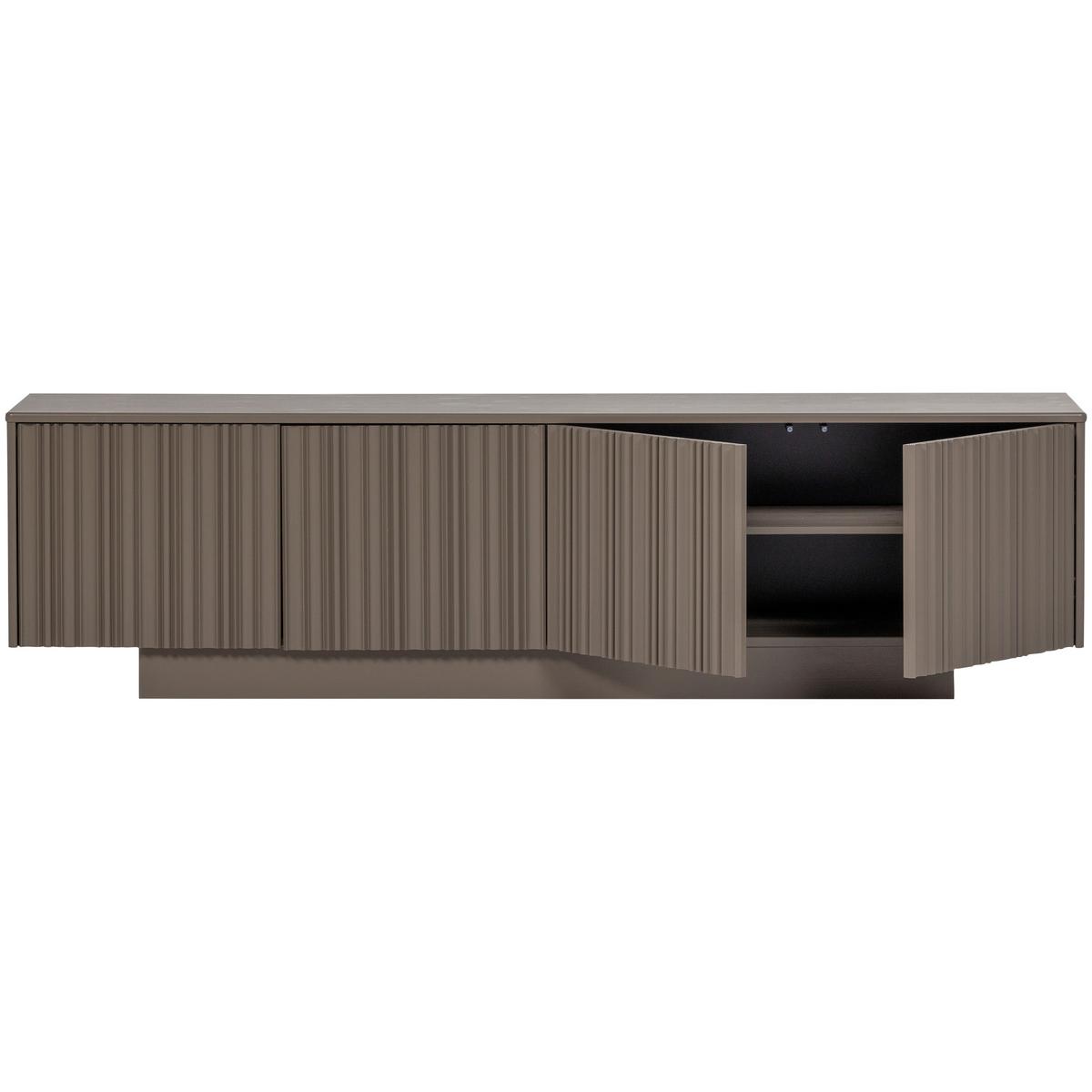 LOWBOARD Nova Braun B: 200cm - Braun, Design, Holz (200/52/40cm) - Livetastic