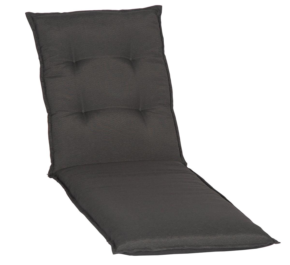 Liegenauflage Trier ca.191x58x8cm Dunkelgrau - Dunkelgrau, Basics, Textil (191/58/8cm) - Gardenson