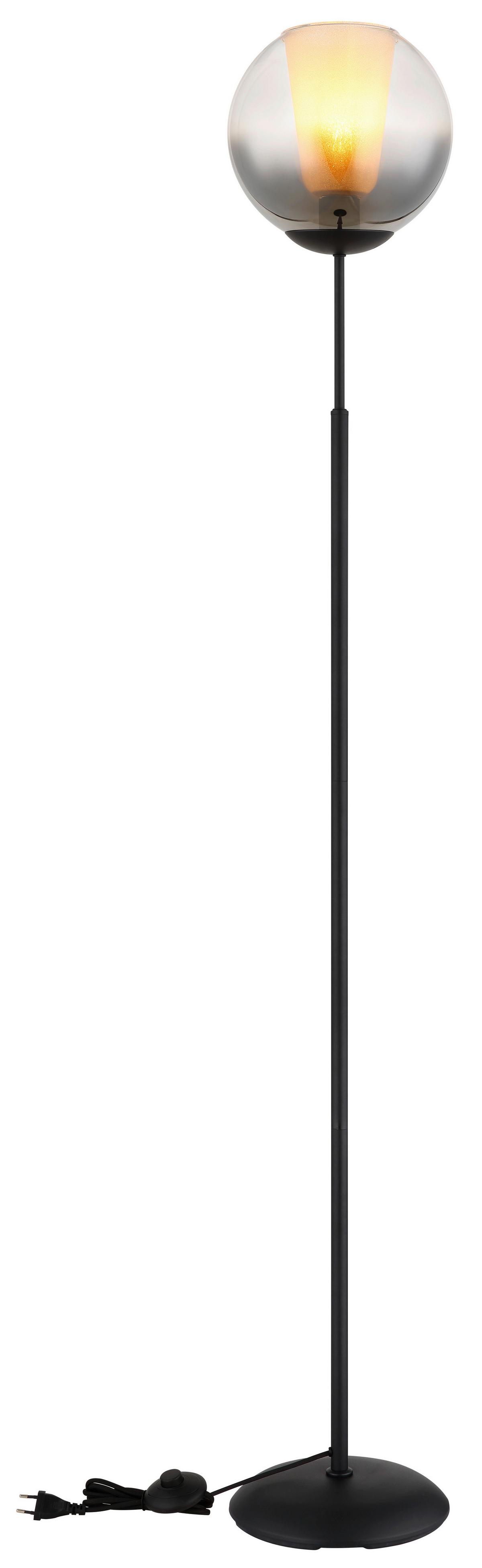 Podna Svjetiljka Barry - siva/prozirno, Basics, staklo/metal (25/154,5cm) - Globo