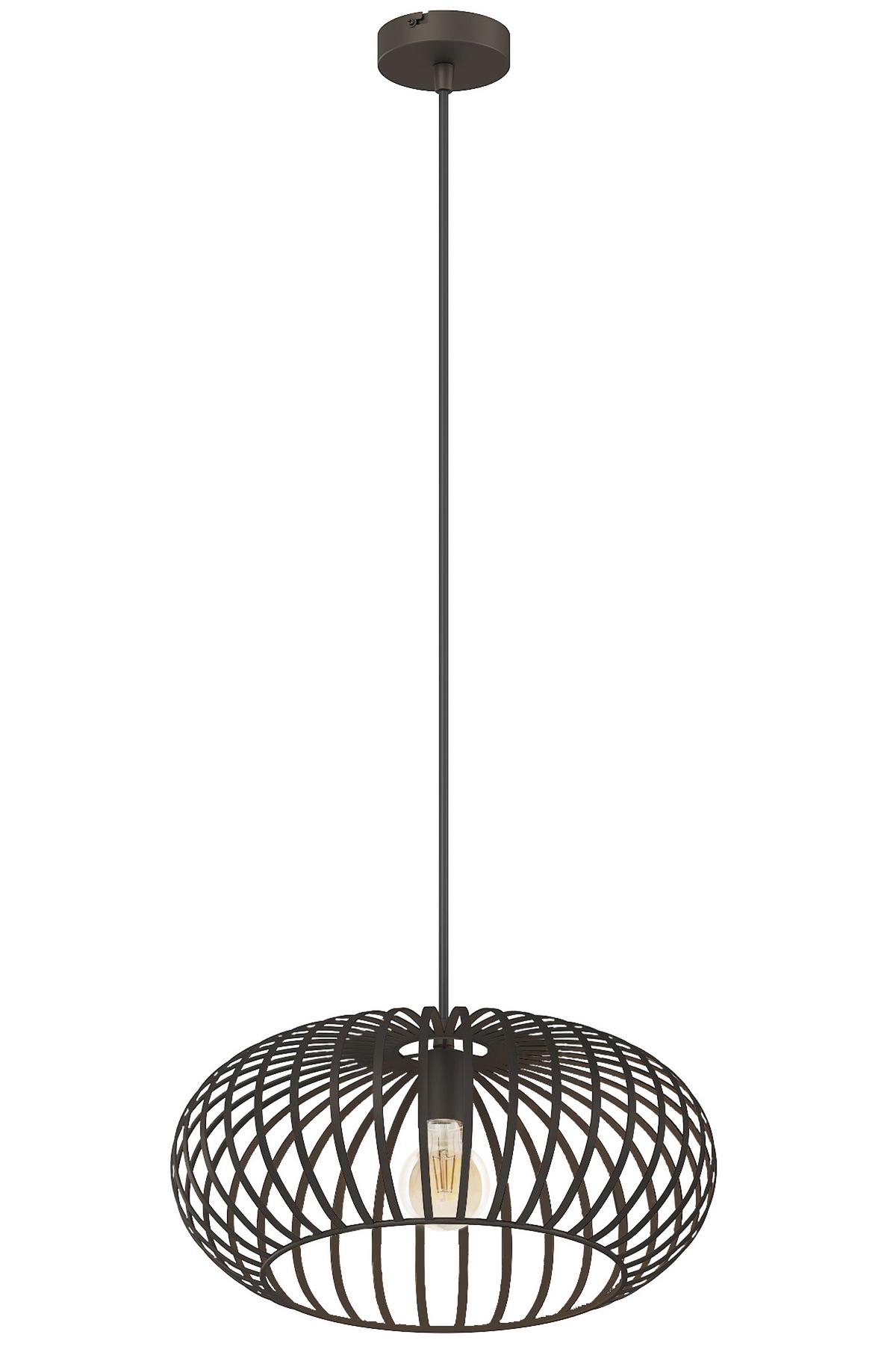 HÄNGELEUCHTE 33270111 MAX - Braun, Konventionell, Metall (40/150cm)