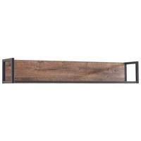 PÓŁKA ŚCIENNA BASTIAN - kolor dębowy/ciemnoszary, Konventionell, materiał drewnopochodny/metal (150/24/25cm) - Cantus