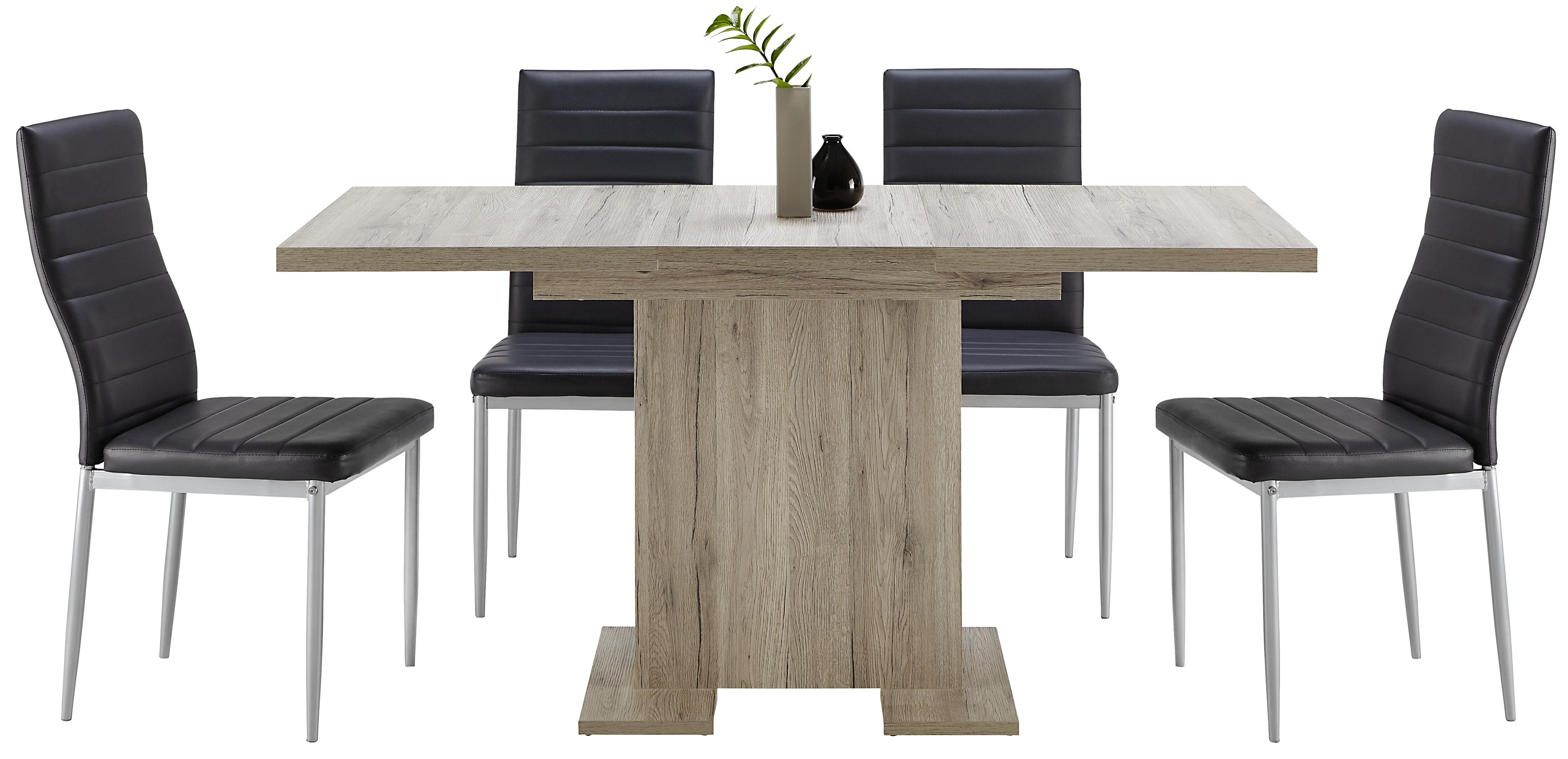Kihúzható Asztal Klara - Tölgyfa, modern, Faalapú anyag (110-150/70/78cm) - Modern Living