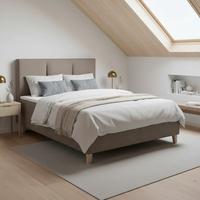 Pat box MONZA - maro, Modern, lemn/textil (160/200cm) - Bessagi Home