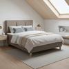 BOXSÄNG MONZA - brun/ekfärgad, Modern, trä/textil (160/200cm) - Bessagi Home