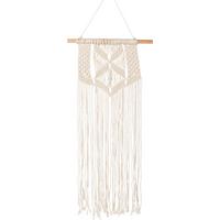 Dekohänger Makrame in Naturfarben - Naturfarben, Trend, Naturmaterialien (25/80cm) - Modern Living