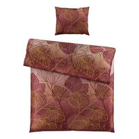 Bettwäsche Britt ca. 160x210cm - Weinrot, Konventionell, Textil (160/210cm) - Premium Living