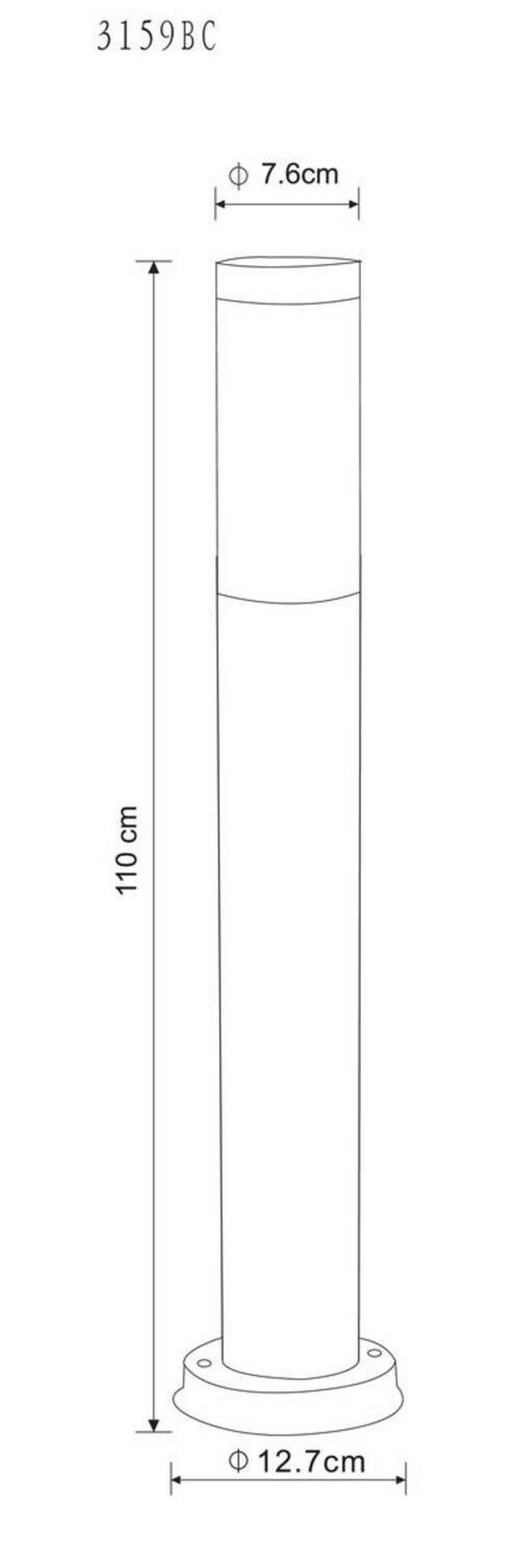 Vanjska Svjetiljka Siva Boja - siva/bakrenaste boje, Design, metal/plastika (12,7/110cm) - Globo