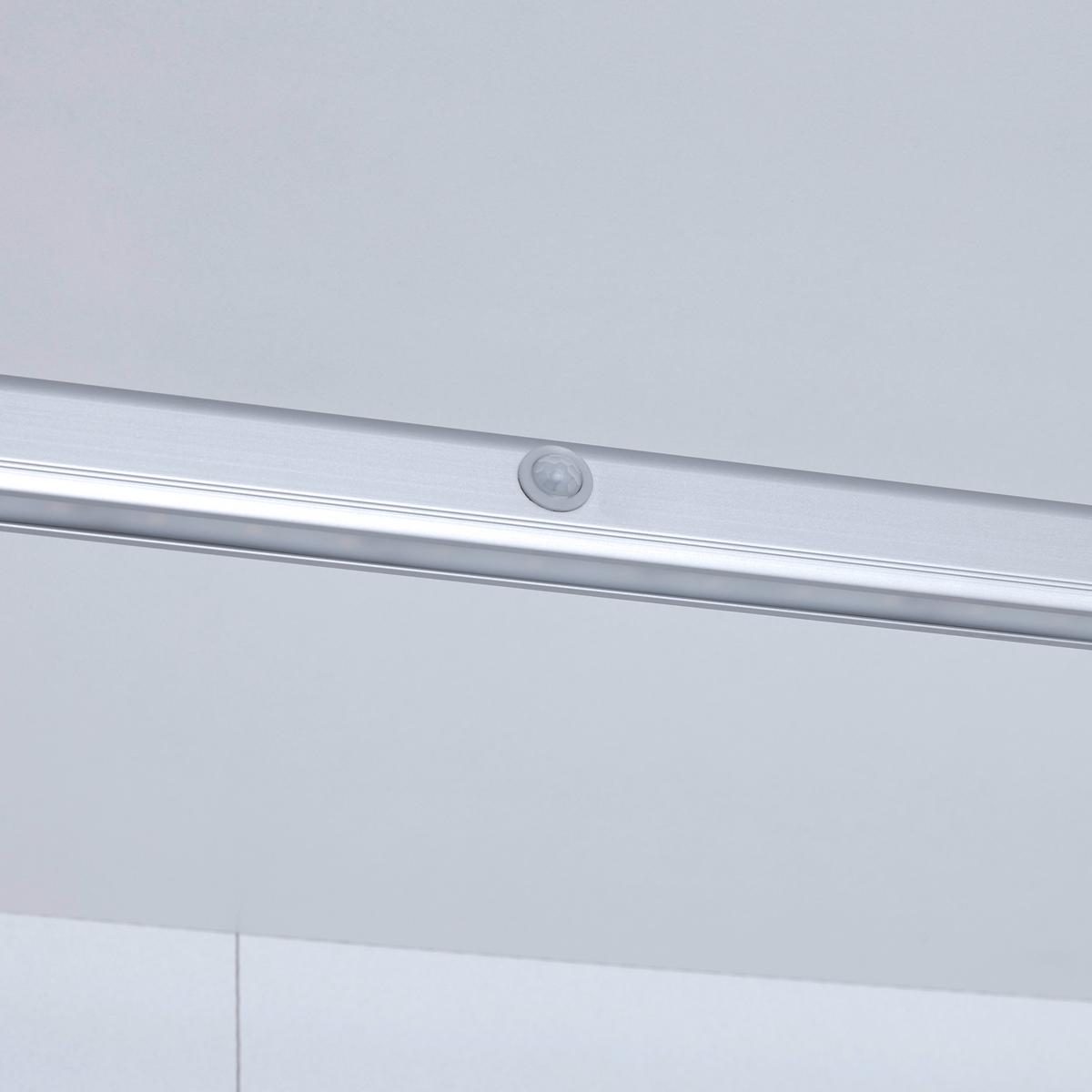 Kleiderstange "UNIT" in Alufarben mit Beleuchtung - Alufarben, Modern, Metall (87,1cm) - Based
